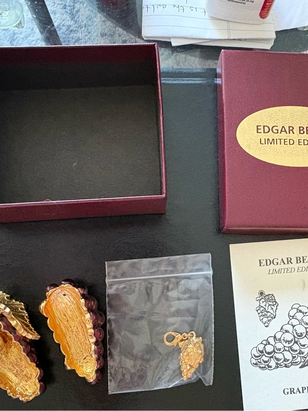 Edgar Berebi grape Cluster Trinket Box